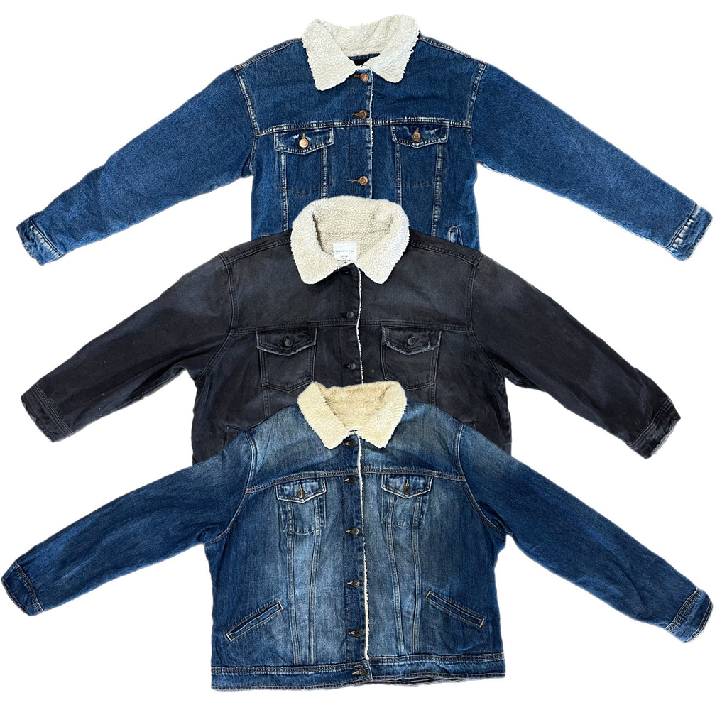 40X LADIES DENIM SHERPA JACKETS