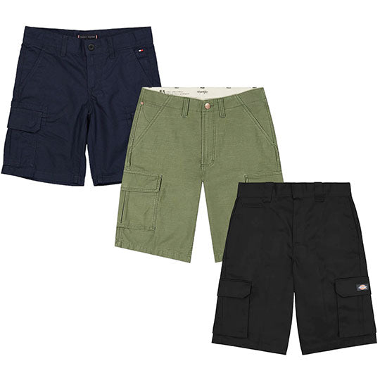 BRANDED CARGO SHORTS - Wing Vintage Wholesale